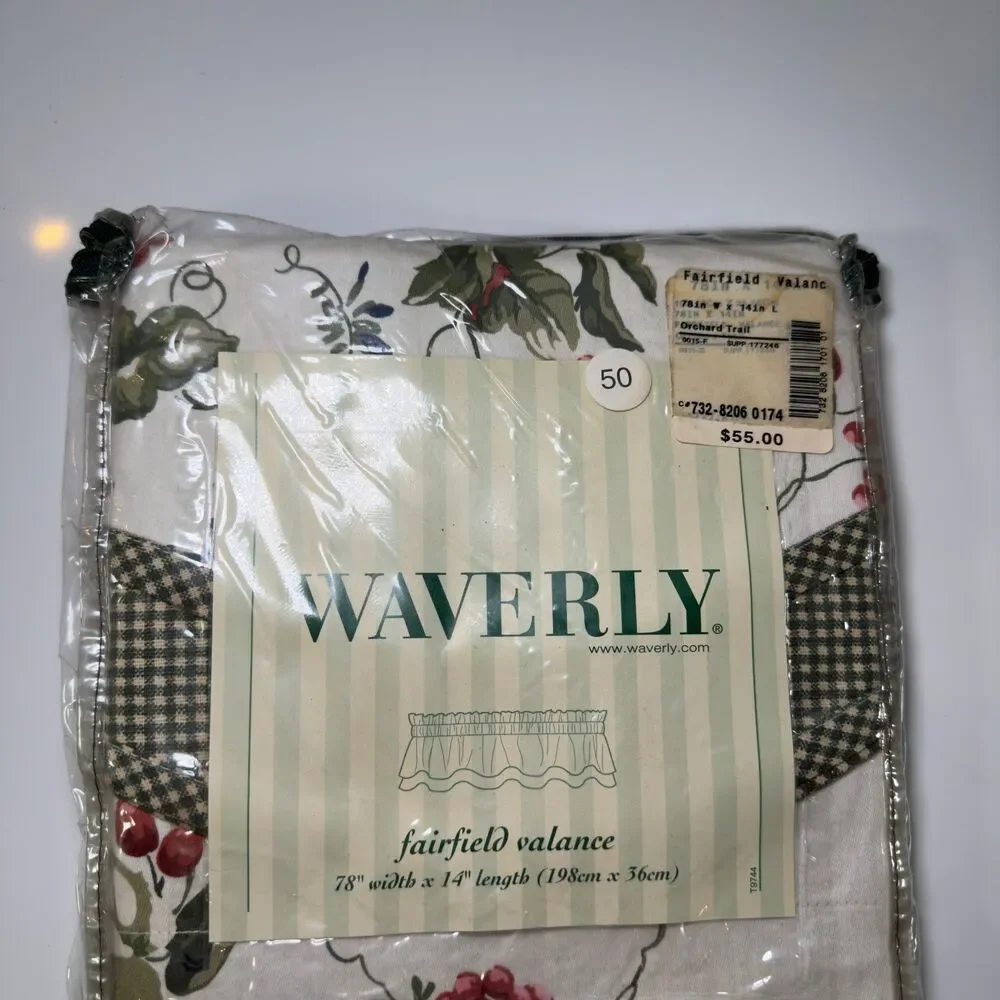 Waverly Fairfield Valance Orchard Trail Berry 78